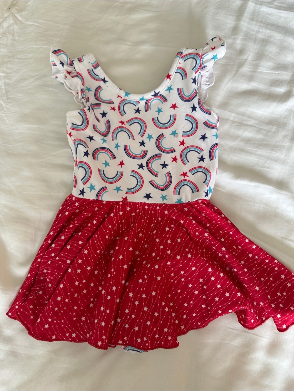 Cheeky Plum Leotard Rainbow & Stars
